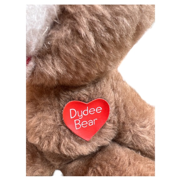 Animal Fair Dydee Teddy Bear 1970s Sitting Heart On Chest 10” Inches Plush - Picture 2 of 8